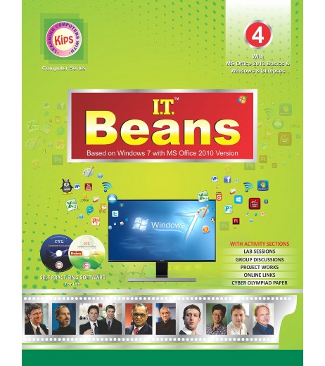I.T Beans Class 4 Based on Windows 7 with MS Office 2010 Version Class-4 - SchoolChamp.net